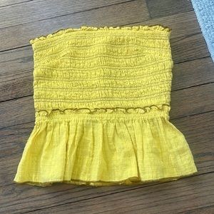 Yellow tube top